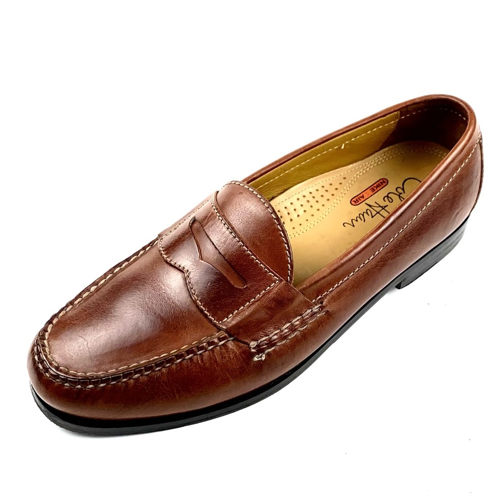 Cole Haan Mens Brown Leather Penny Loafer Size 8.5 W